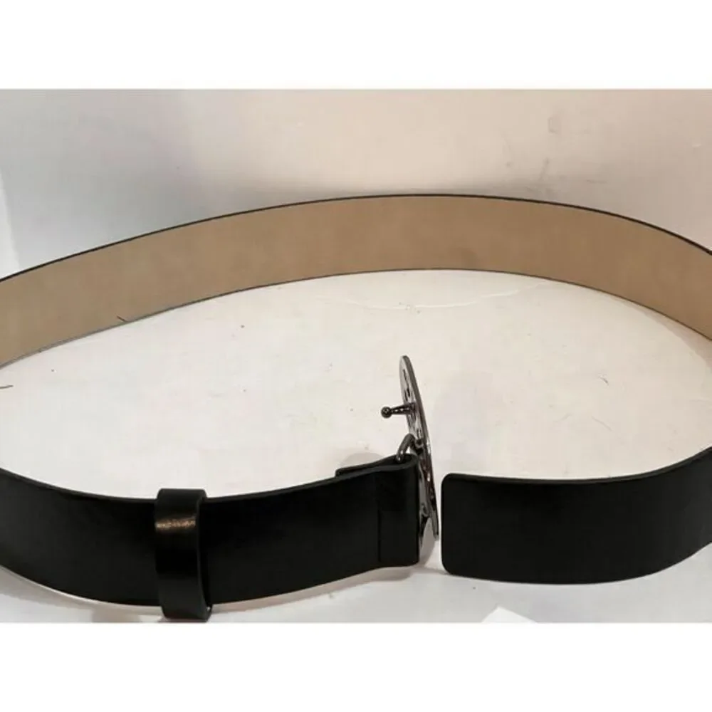Steve MaddenWomen's  Black Belt Faux Leather Size M 40